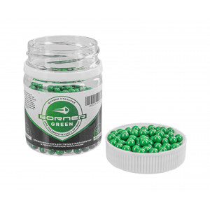 Шарики ВВ стальные цветные "Borner Color" Green кал. 4,5 мм (500 шт) Шарики ВВ стальные цветные "Borner Color" Green кал. 4,5 мм (500 шт)