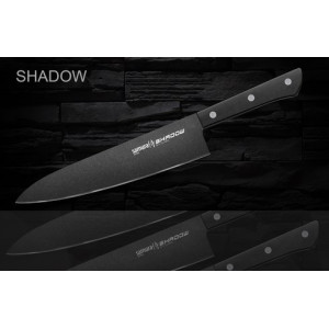 Samura Нож кухонный Shadow SH-0085/K Шеф 208 мм, сталь AUS-8, ABS пластик (Black-coating)