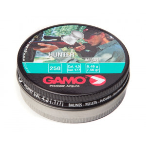 Пули Gamo Hunter 4,5 мм, 0,49 грамм, 250 штук