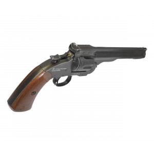 Пневматический револьвер ASG Schofield 6" Aging Black (пулевой)