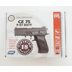 Пневматический пистолет ASG CZ 75 P-07 Duty