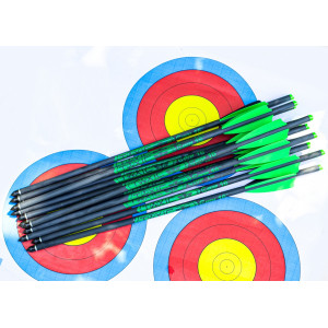 Стрела арбалетная карбоновая Centershot Toxic Carbon 16" Half Moon Nock