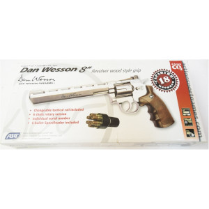 Пневматический револьвер ASG Dan Wesson 8" Silver